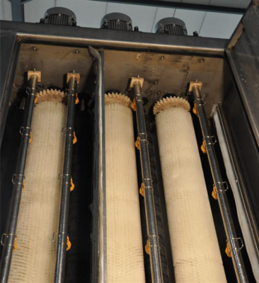 Linha de produção de vidro de isolamento vertical gás que enche e que pressiona o robô com sistema do Ai 3