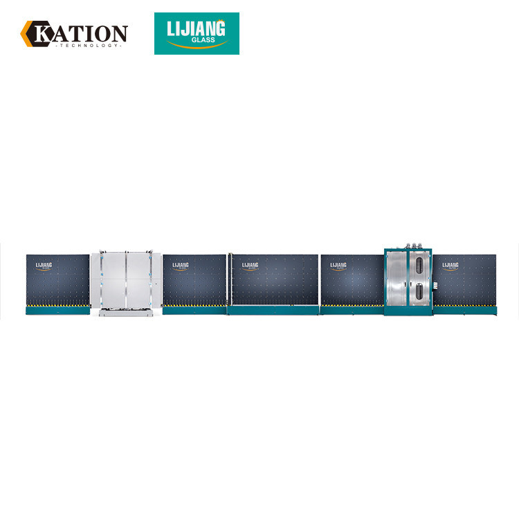 Linha de produção de vidro de isolamento tipo hierárquico da imprensa lisa vertical sistema de lavagem