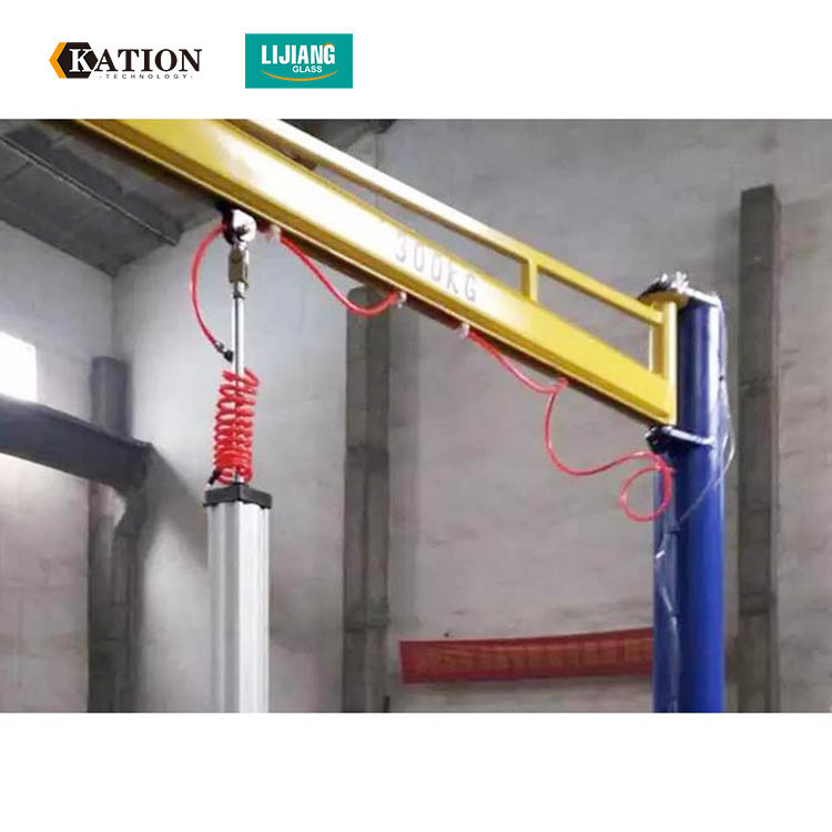 Linha de produção de isolamento assoalho do vidro de 200KG 400kg 600kg 800kg - montou Jib Crane
