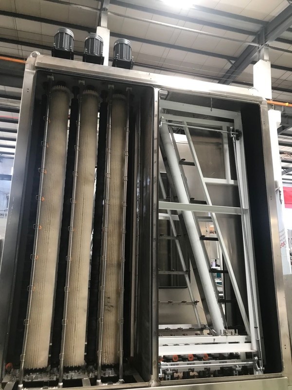 Máquina de lavar de vidro vertical 2-10m/min automático do grande vidro baixa E do tamanho