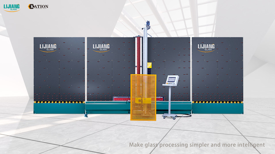 Máquina de moedura de vidro vertical automática da borda com CE para a produção de vidro de isolamento