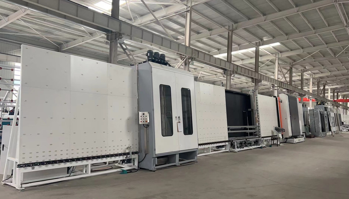 Linha de produção de vidro de isolamento do flutuador do ar com enchimento do gás e em linha indicado