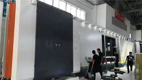 Linha de produção de vidro de isolamento europeia do sistema 60mm do silenciador