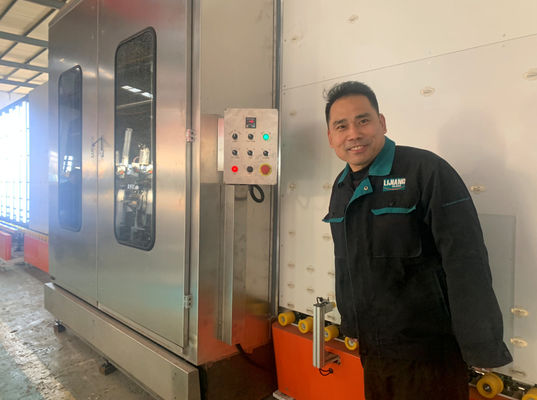 Linha de processamento de vidro de isolamento automática com a máquina de pressão de lavagem de vidro